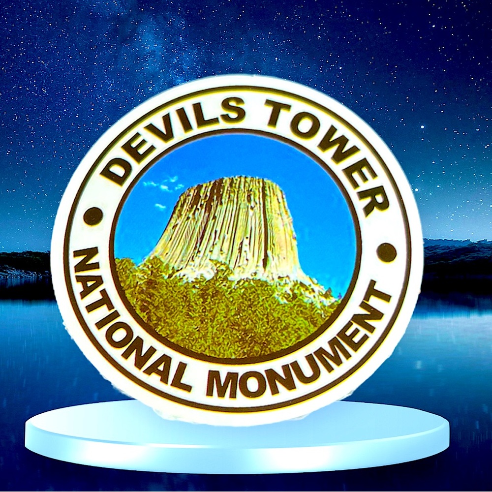 Sacred Devils Tower Outdoor Adventure Journey Wander Traveler Explore Sticker